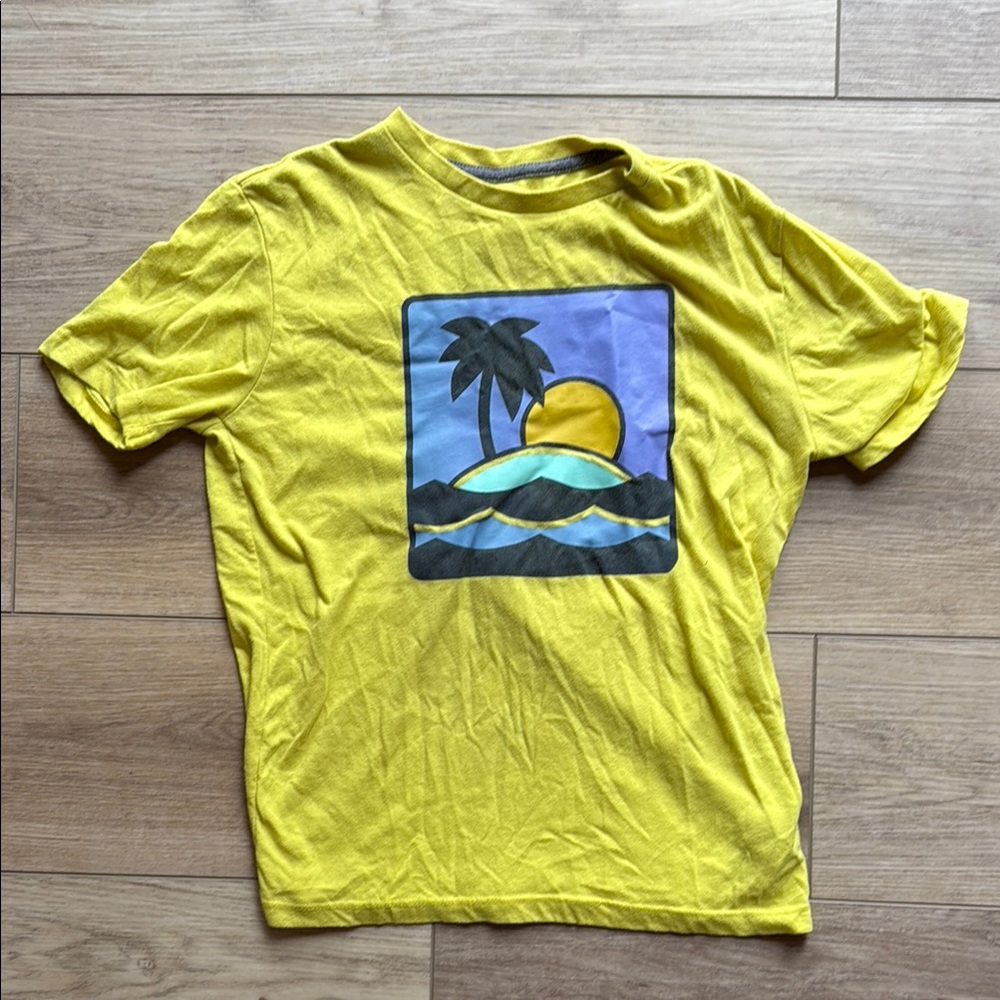 Old Navy Youth Yellow Graphic T-Shirt
